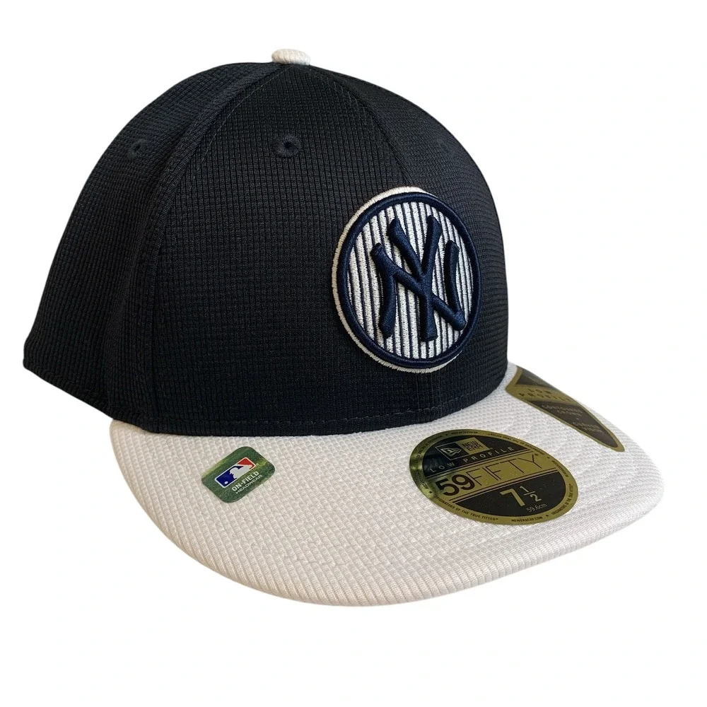 New Era New York Yankees Batting Practice Low Profile Navy 59FIFTY Hat Cap 7 1/2